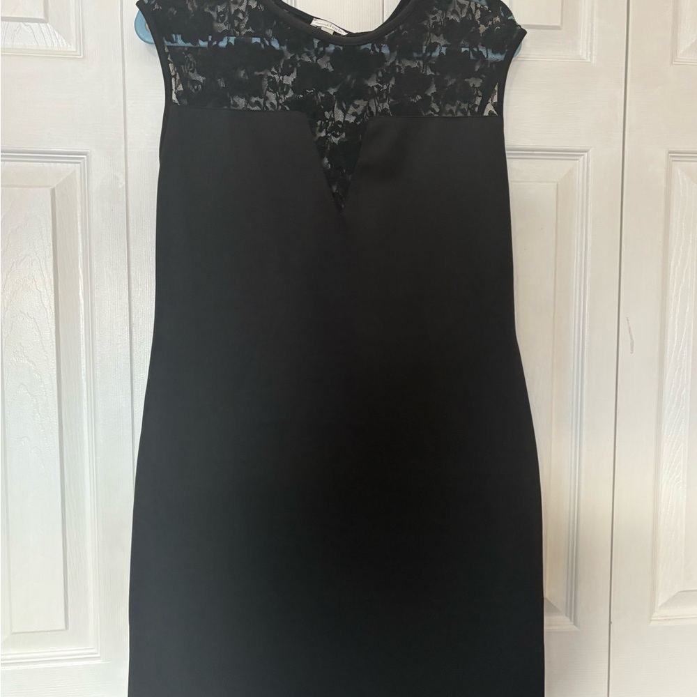 Charming Charlie Black and White Lace Top